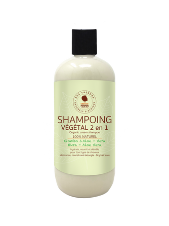 Shampoing Végétal 2 en 1 Gombo & Aloe Vera