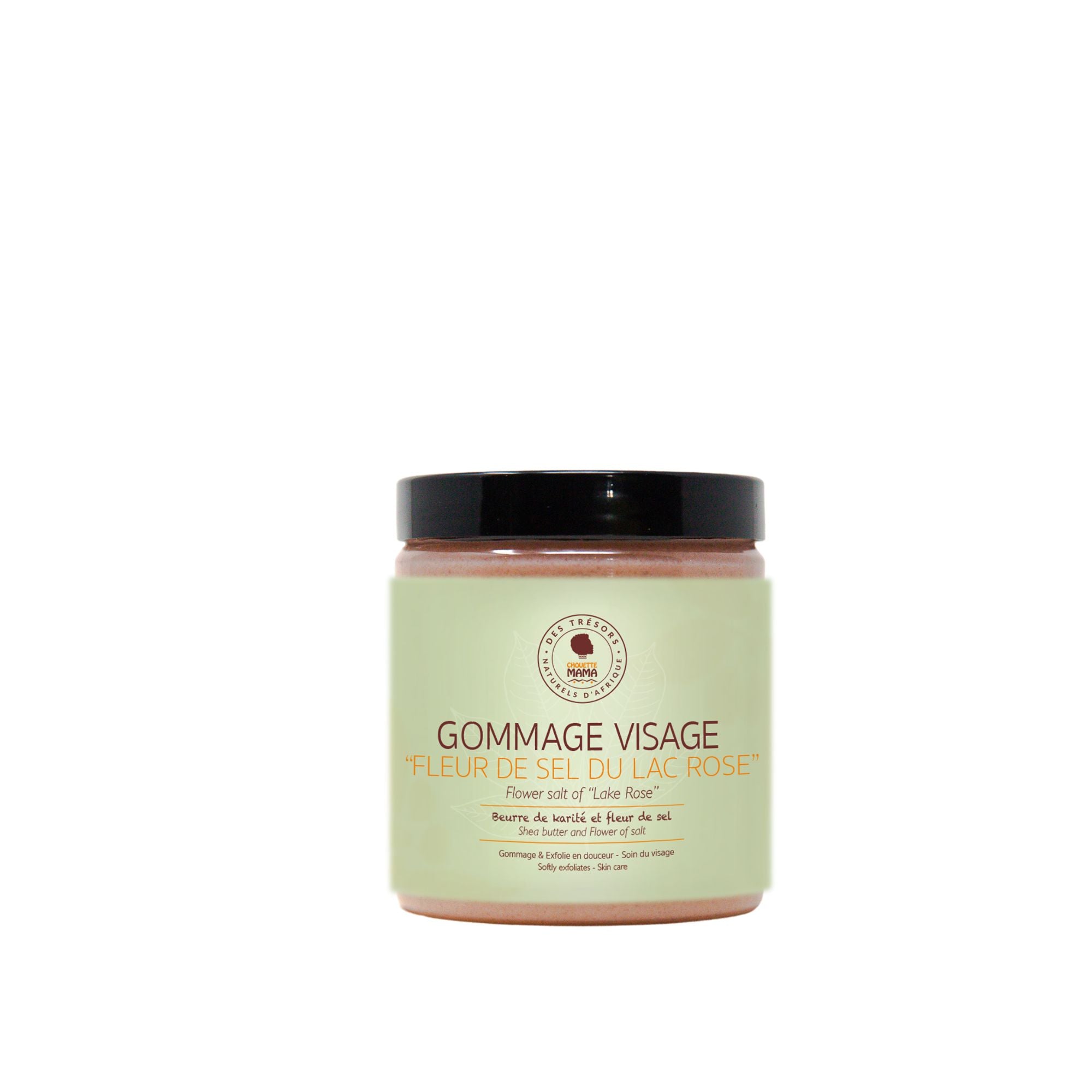 Gommage visage doux  "Fleur de sel du Lac Rose"